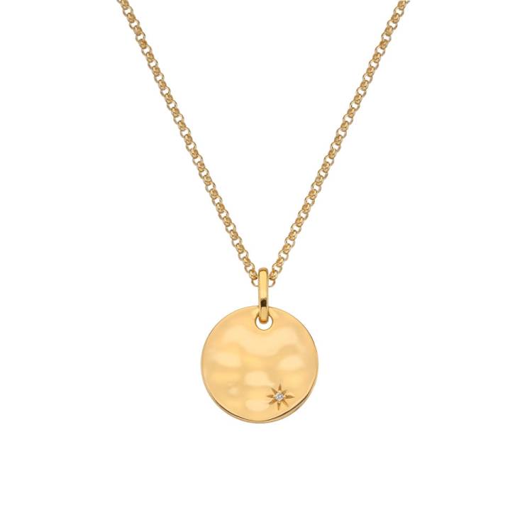 Hot Diamonds x Jac Jossa Lunar Gold Plated Sterling Silver Pendant - Silver
