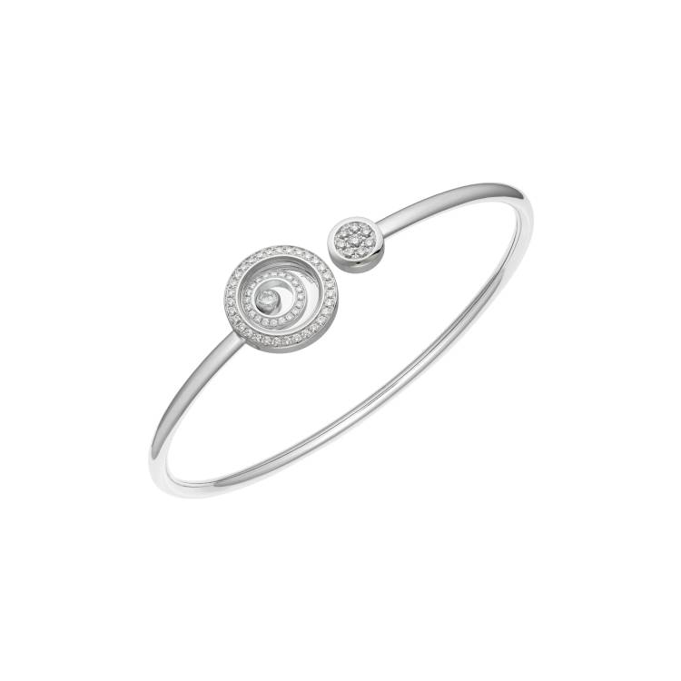 Chopard Happy Spirit 18ct White Gold 0.47ct Diamond Bangle - S