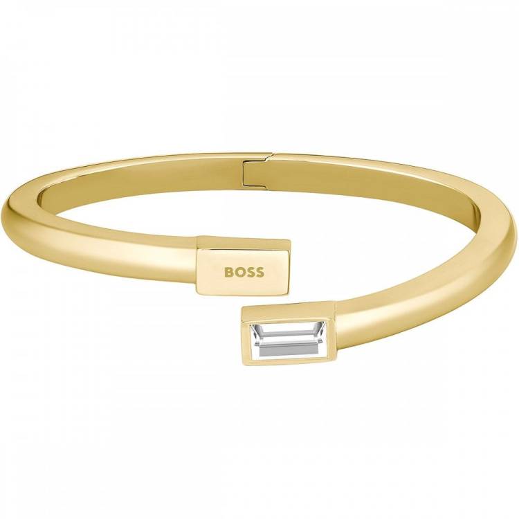 Boss Clia Light Yellow Gold IP Crystal Ladies Bracelet