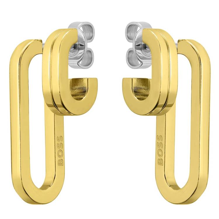 Boss Jewellery Gold Plated Stainless Steel Gold Earrings - Gold