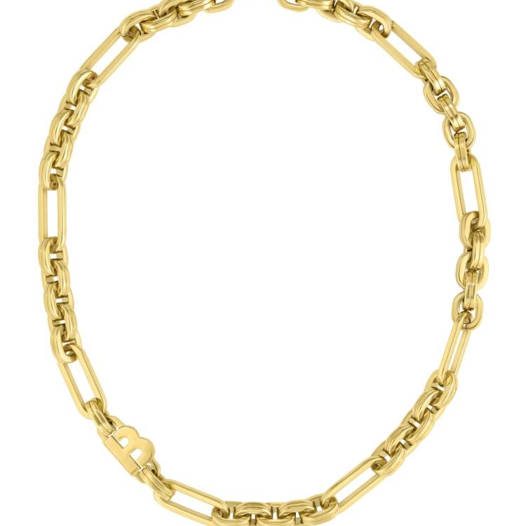 Boss Jewellery Gold Plated Stainless Steel Gold Link Necklace - Gold