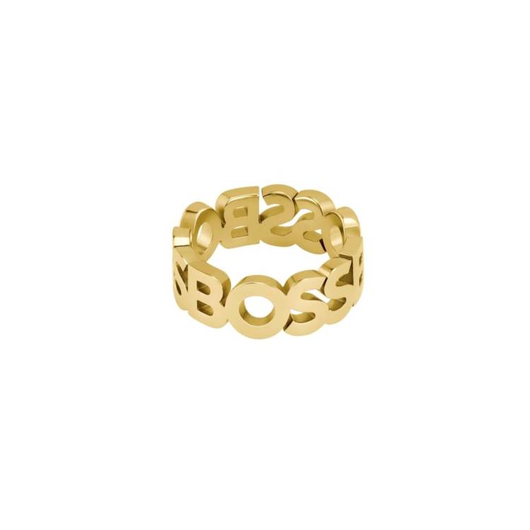 Boss Jewellery Kassy Light Yellow Gold IP Gents Ring - L