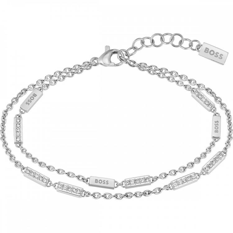 Boss Laria Double Layered Stainless Steel Bracelet