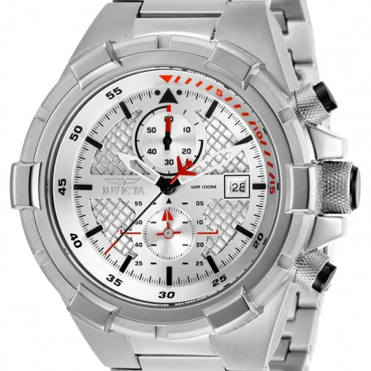Invicta Watch Aviator Mens - Silver