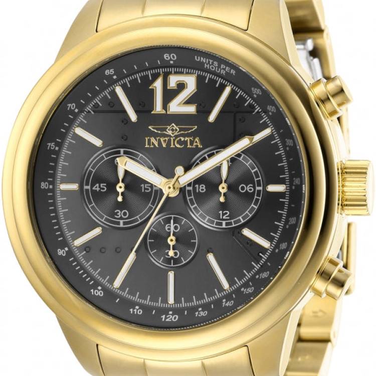 Invicta Watch Aviator Mens - Black