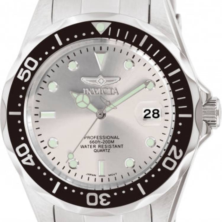 Invicta Watch Pro Diver Mens - Silver
