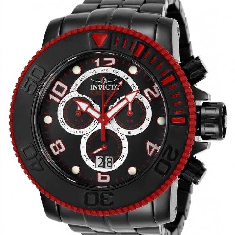 Invicta Watch Sea Hunter Mens - Black