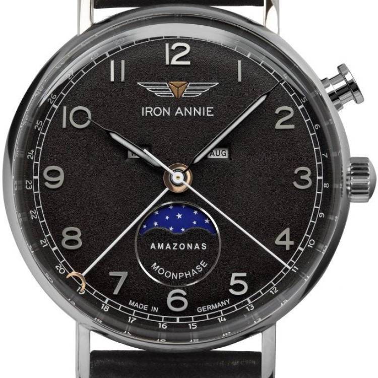 Iron Annie Watch Amazonas Impression Mens - Black