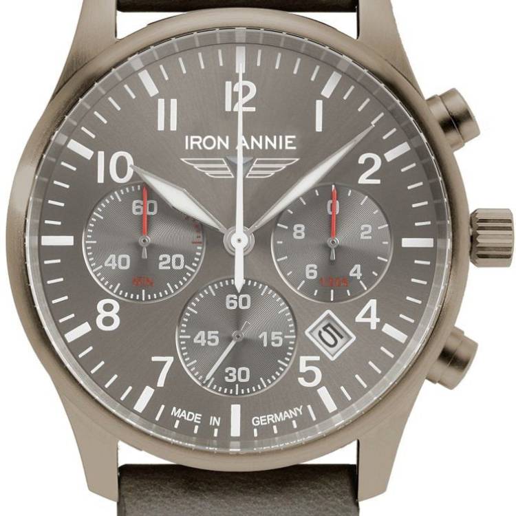 Iron Annie Watch Captains Line Mens - Grey