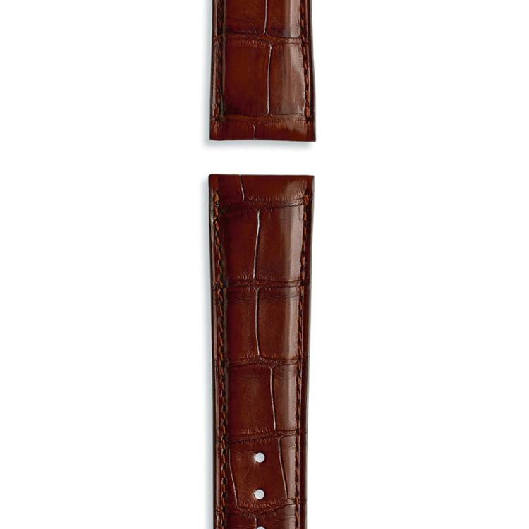 IWC Strap Alligator Dark Brown For Pin Buckle - Brown