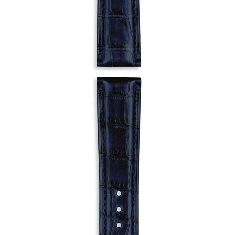 IWC Strap Alligator Blue For Folding Clasp - Blue