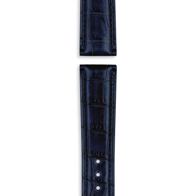 IWC Strap Alligator Blue For Folding Clasp XL - Blue