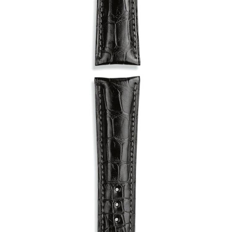 IWC Strap Alligator Black For Folding Clasp XL - Black