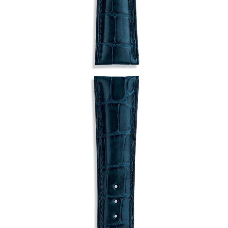 IWC Strap Alligator Blue For Folding Clasp XS - Blue