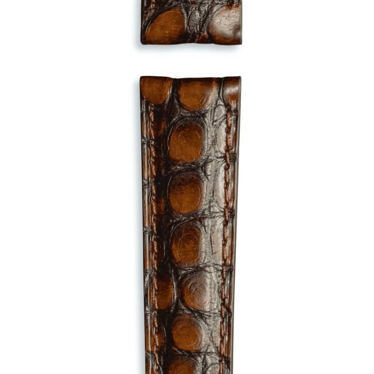 IWC Strap Alligator Dark Brown For Butterfly Clasp XS - Brown