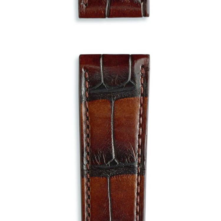IWC Strap Alligator Marron Brown For Pin Buckle XXS - Brown