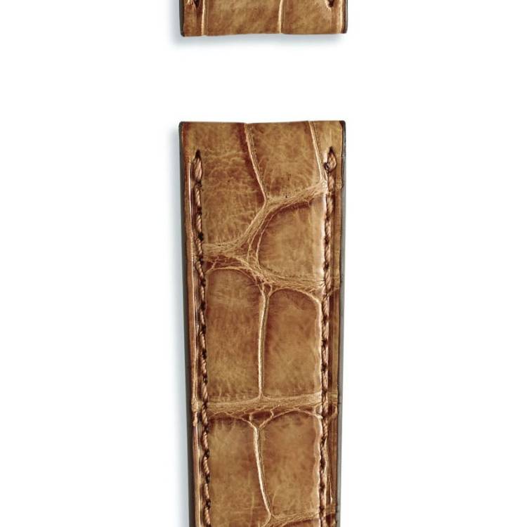 IWC Strap Alligator Marron Light Brown For Pin Buckle XS - Brown