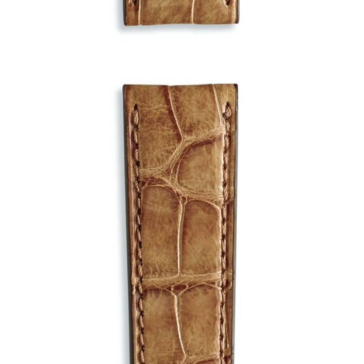 IWC Strap Alligator Marron Light Brown For Pin Buckle XL - Brown