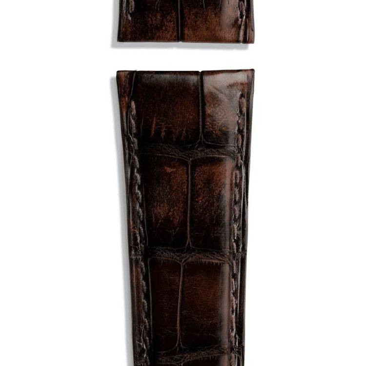 IWC Strap Alligator Dark Brown For Pin Buckle XS - Brown