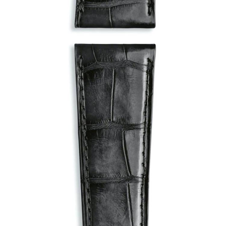 IWC Strap Alligator Black For Folding Clasp - Black