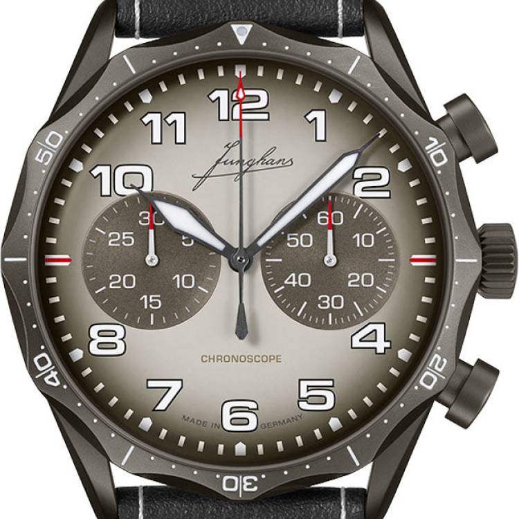 Junghans Watch Meister Pilot Chronoscope Desert