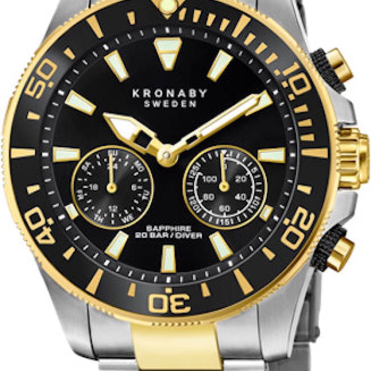 Kronaby Watch Divers Smartwatch Mens - Black