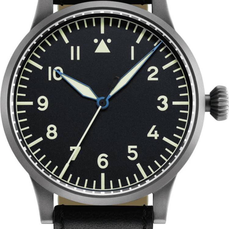 Laco Watch Aviator Replika 45 Baumuster A - Black