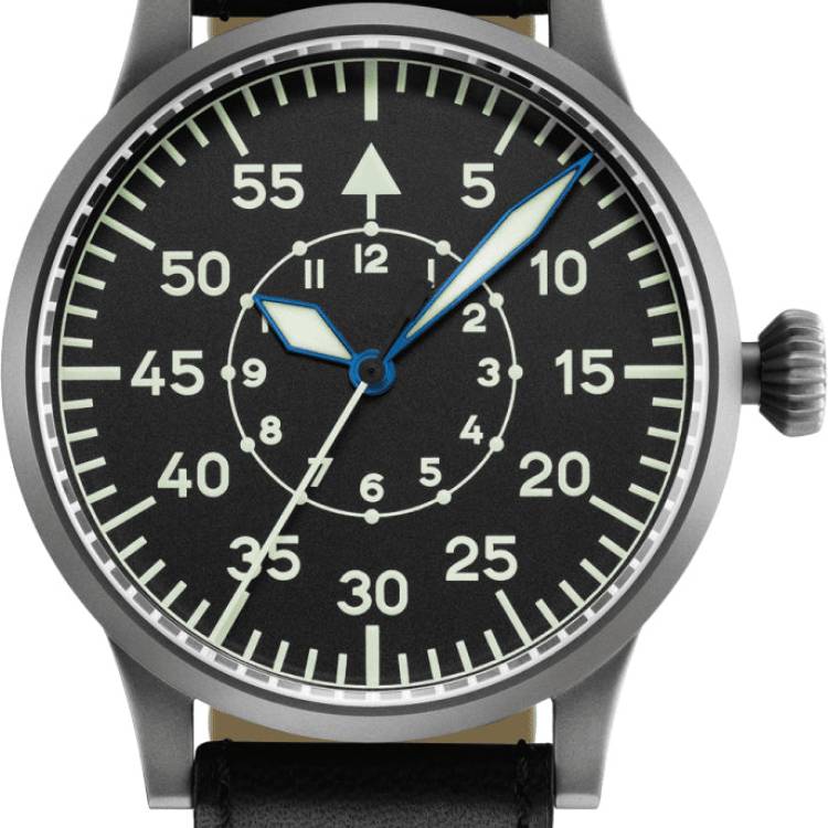 Laco Watch Aviator Replika 45 Baumuster B - Black