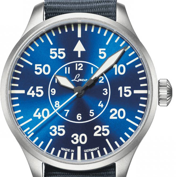 Laco Watch Pilot Watch Basic Aachen Blaue Stunde 39 - Blue