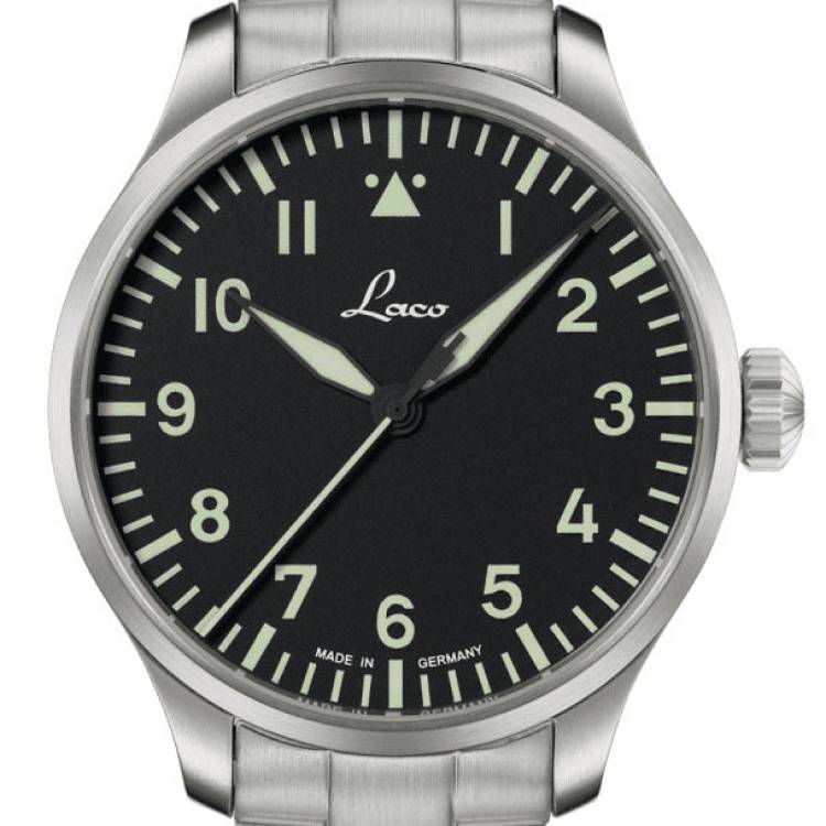 Laco Watch Pilot Basic Augsburg 39 Bracelet - Black