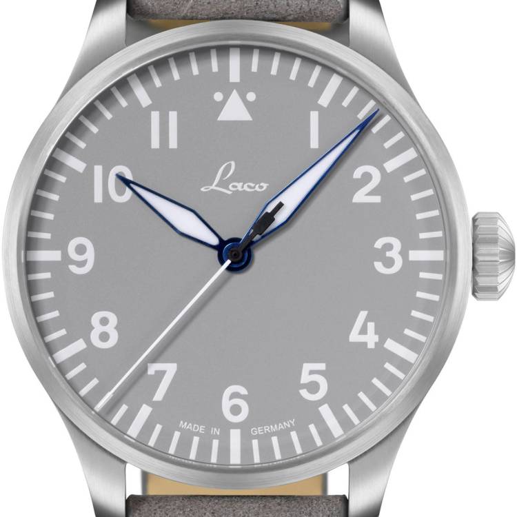 Laco Watch Flieger Basic Augsburg Grau 42