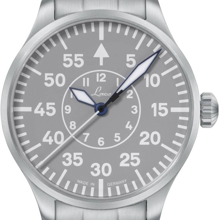 Laco Watch Flieger Basic Aachen Grau 39 Bracelet
