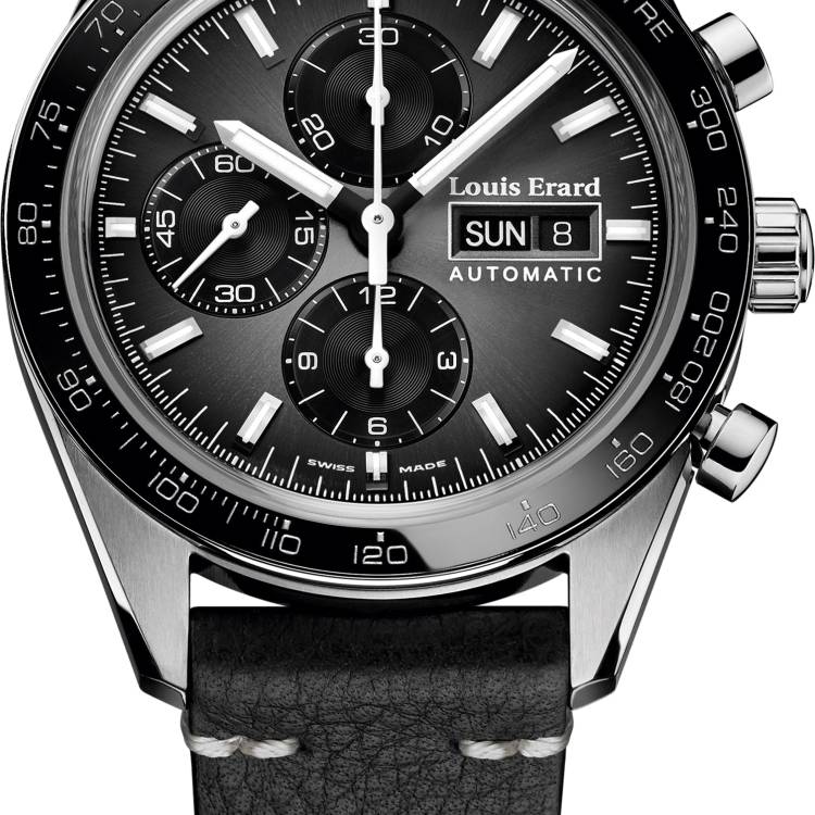 Louis Erard Watch La Sportive Titanium Limited Edition - Black