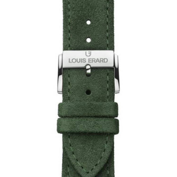 Louis Erard Strap Leather Green Basilico Nubuck 22/20mm - Green