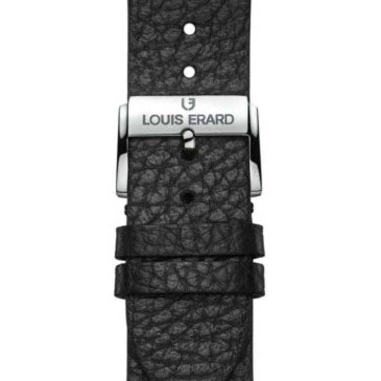 Louis Erard Strap Leather Black Grained XS 20/18mm - Black