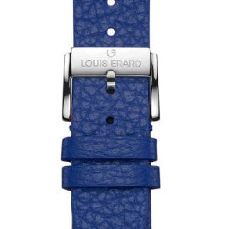 Louis Erard Strap Leather Blue Grained XS 20/18mm - Blue
