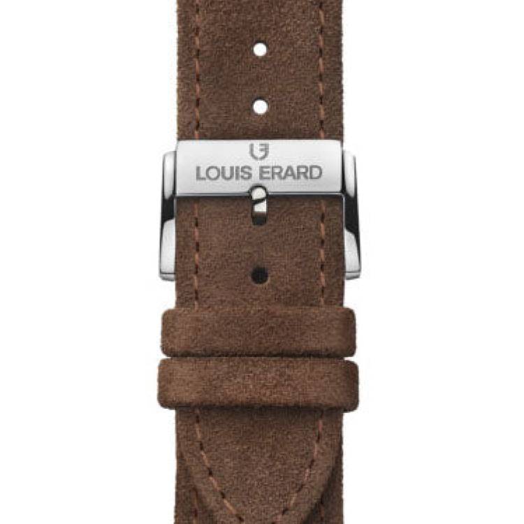 Louis Erard Strap Leather Chocolate Brown Nubuck 22/20mm - Brown
