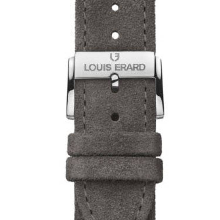 Louis Erard Strap Leather Covey Grey Nubuck 22/20mm - Grey