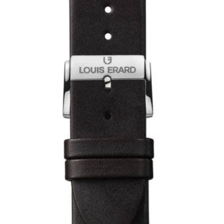 Louis Erard Strap Leather Dark Brown Baranil 20/18mm - Brown