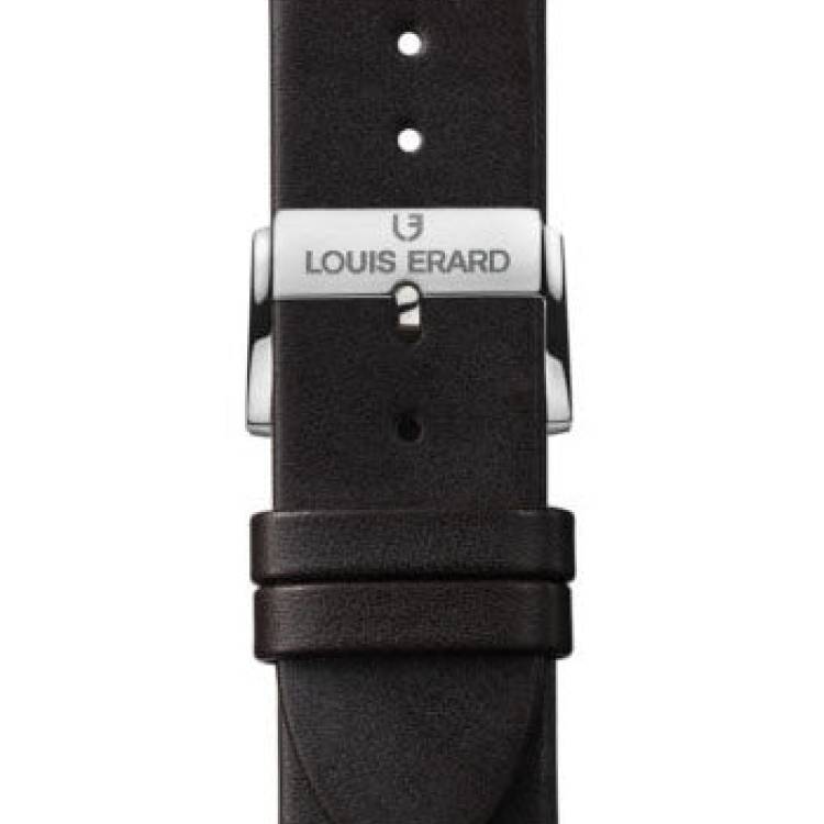 Louis Erard Strap Leather Dark Brown Baranil XS 20/18mm - Brown