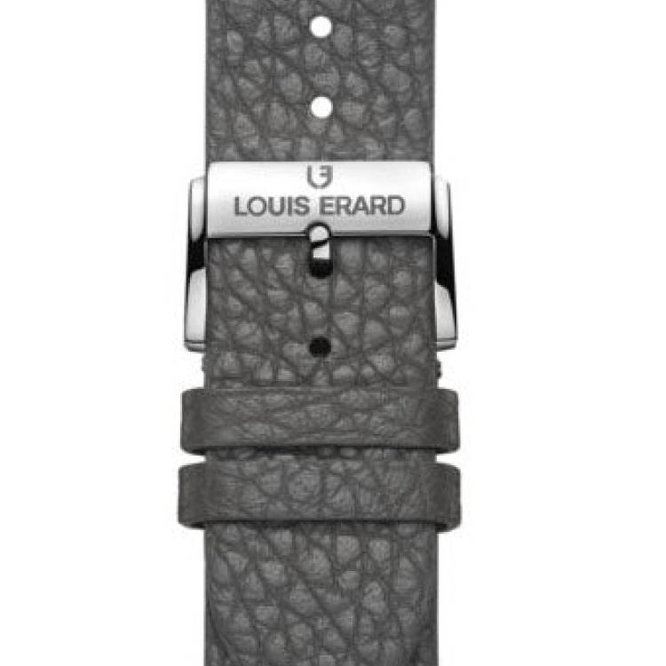 Louis Erard Strap Leather Grey Grained 20/18mm - Grey