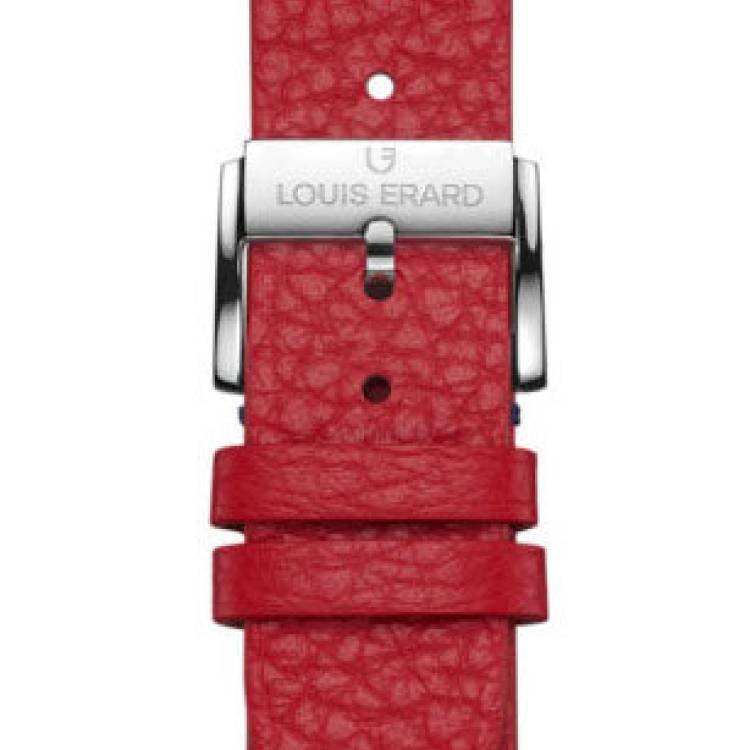 Louis Erard Strap Leather Red Grained 22/20mm - Red