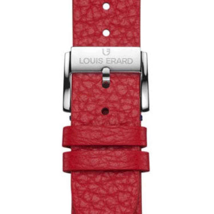 Louis Erard Strap Leather Red Grained 20/18mm - Red