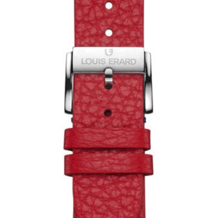 Louis Erard Strap Leather Red Grained XS 20/18mm - Red