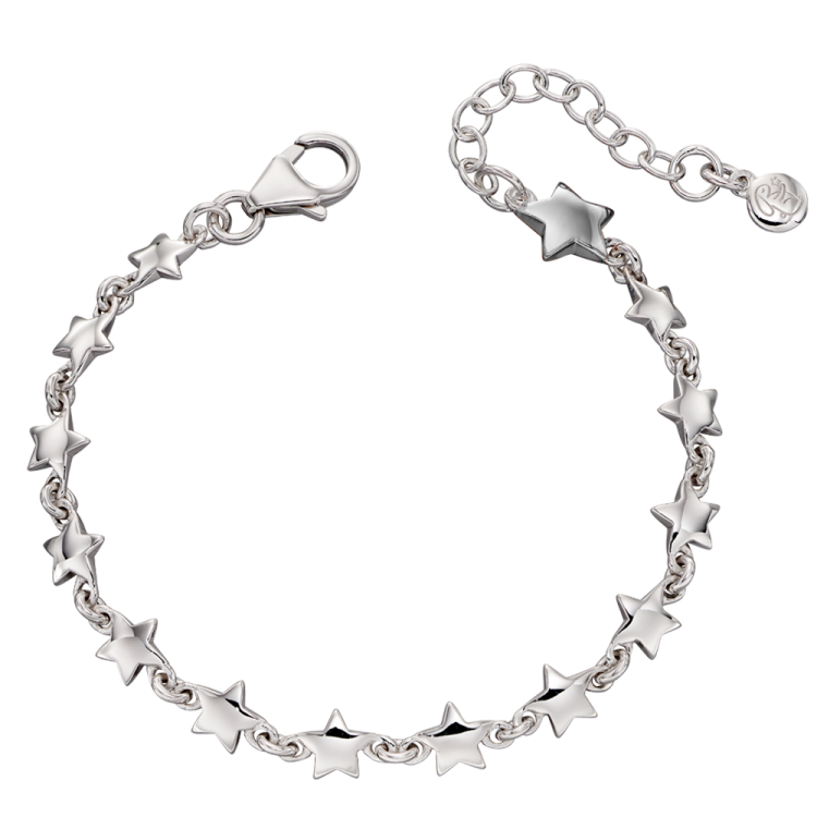 Little Star Sterling Silver Ariana Stars Childs Bracelet