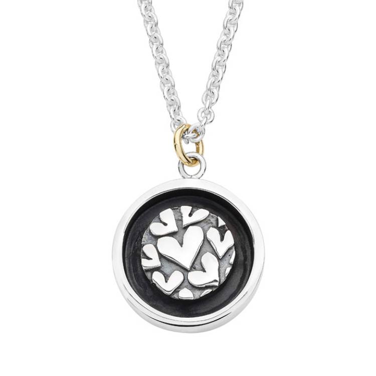 Linda Macdonald Cherish Sterling Silver 9ct Gold Necklace
