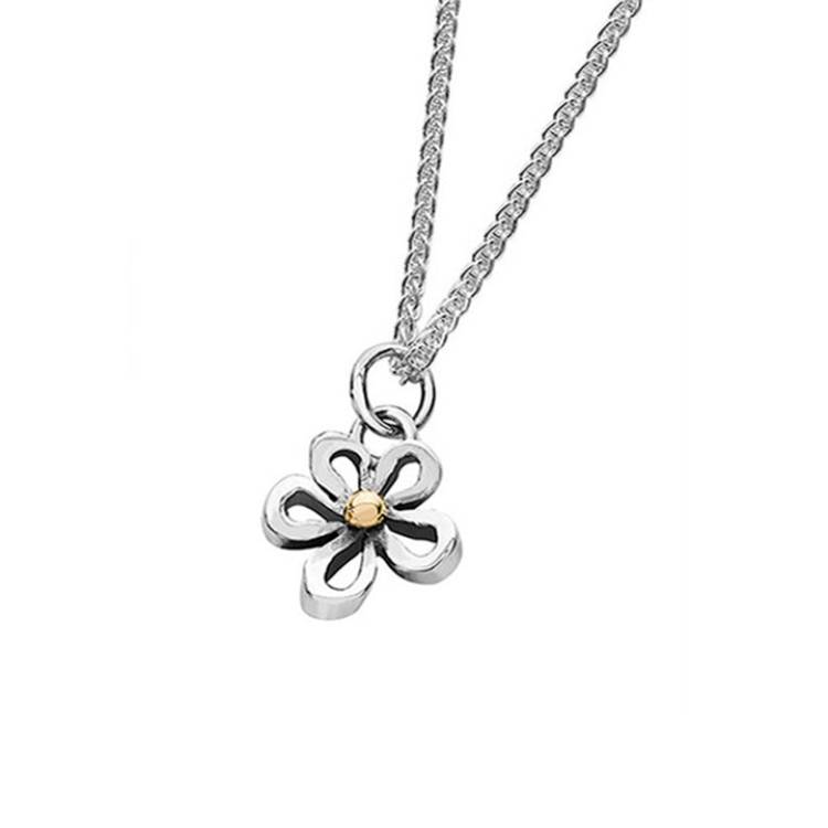 Linda Macdonald Woodlands Sterling Silver 9ct Gold Necklace