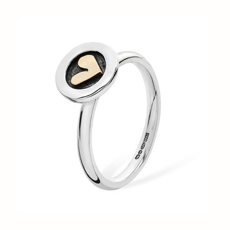 Linda Macdonald Meadow Sterling Silver 9ct Gold Ring