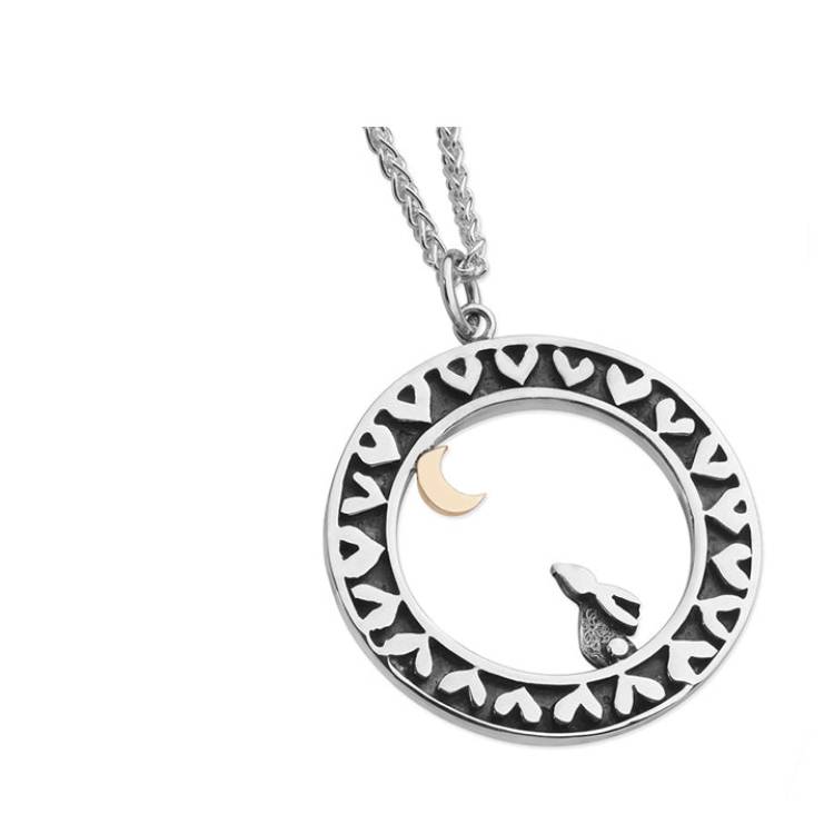 Linda Macdonald Moondance Sterling Silver 9ct Gold Necklace