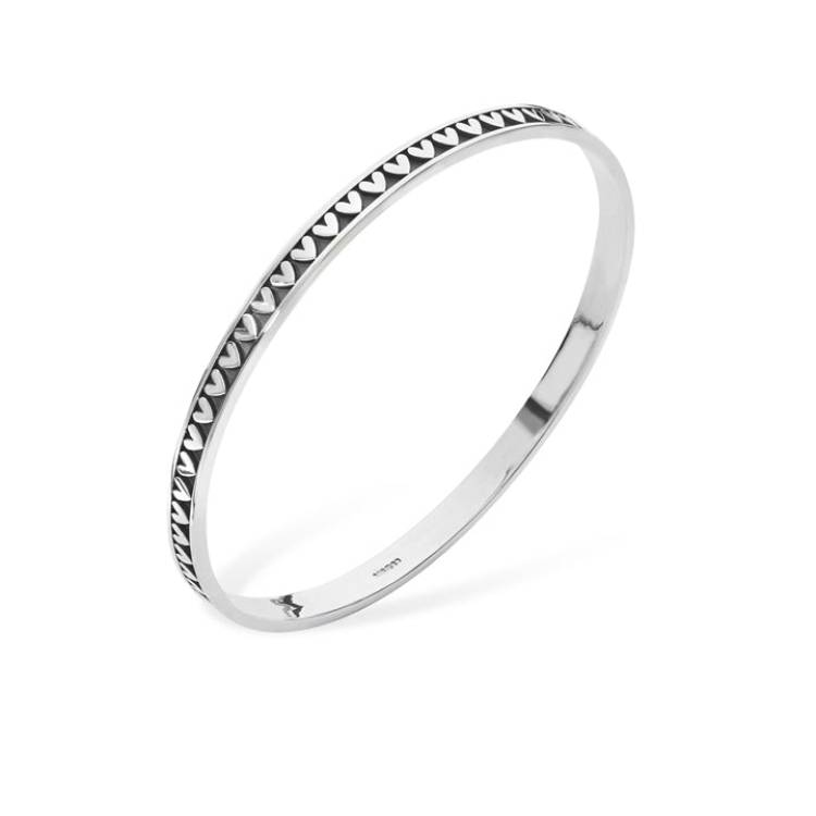 Linda Macdonald Moondance Sterling Silver Bangle
